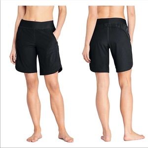 NWOT Lands End Swim shorts black